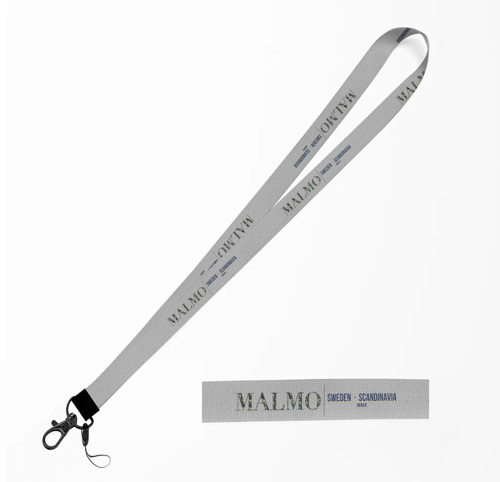 Malmo City Series lanyard - light gray