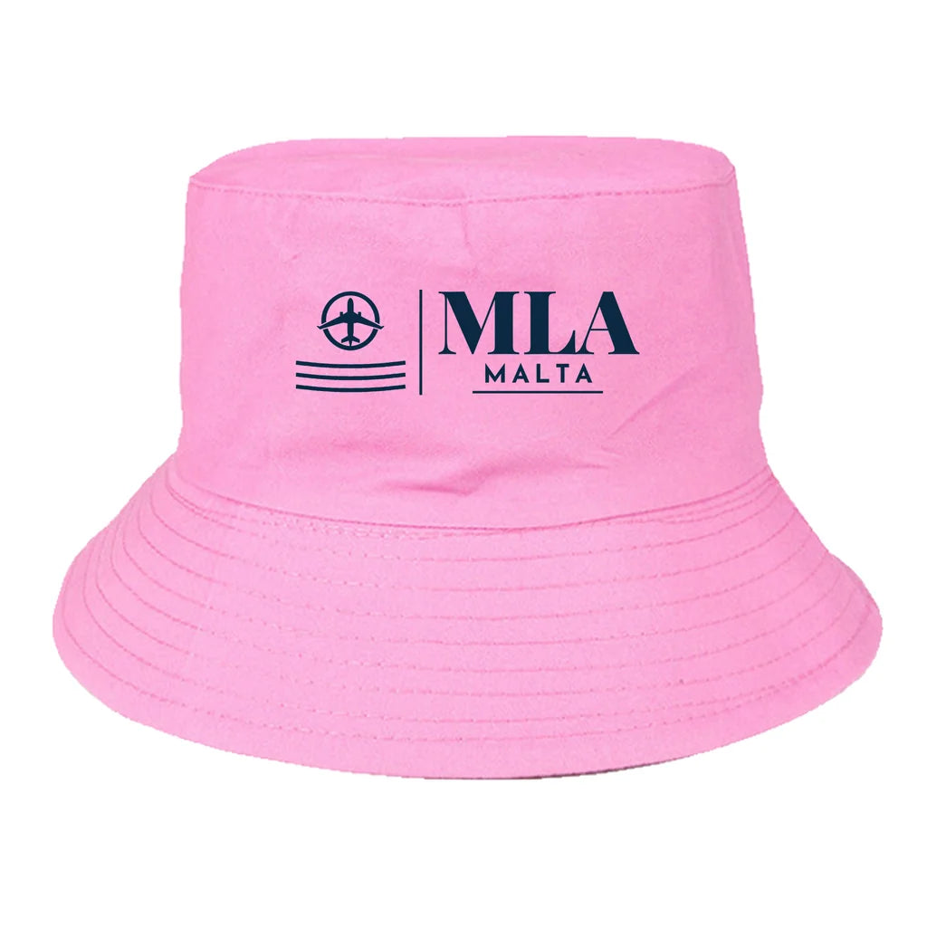 Malta International Airport (MLA) summer hat - light pink