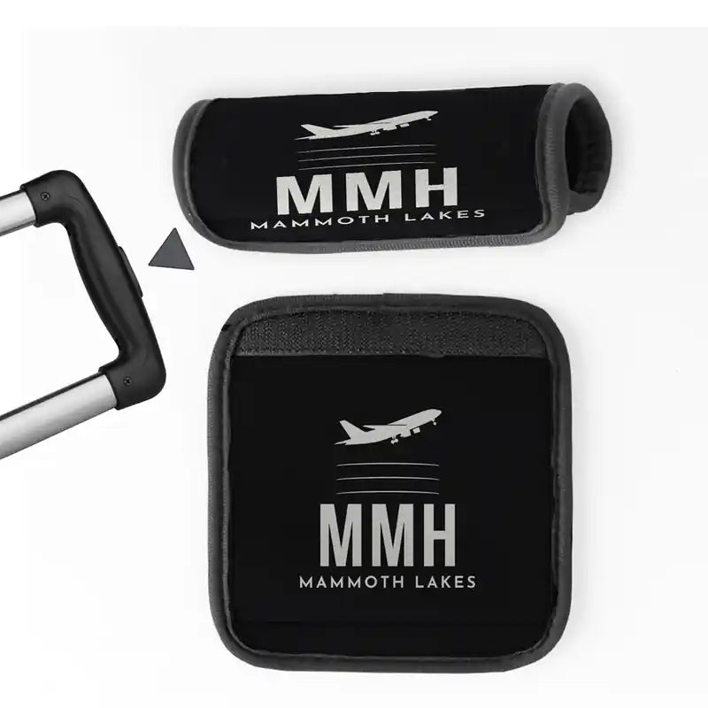 Mammoth Yosemite Airport (MMH) Luggage Handle Covers - Black