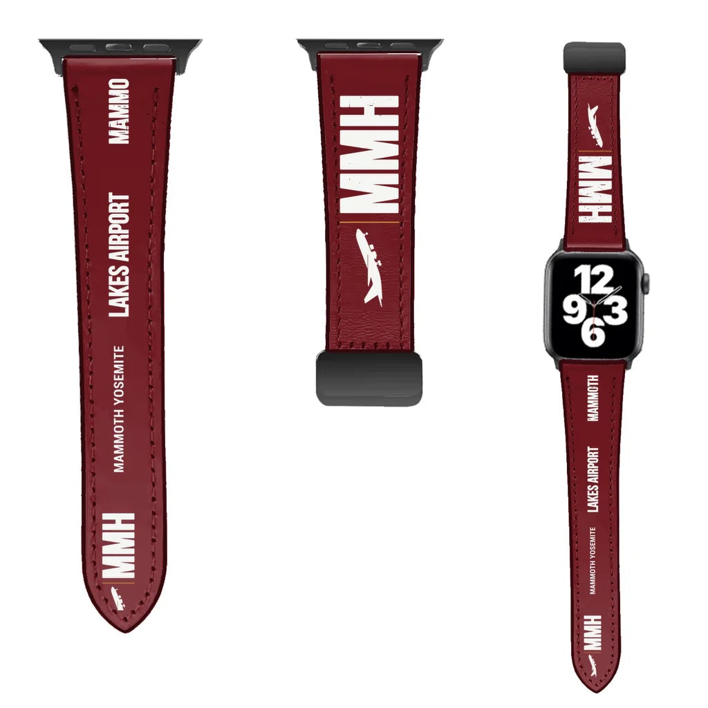 WBV6 | Mammoth Yosemite Airport MMH | Leather - Dark Red