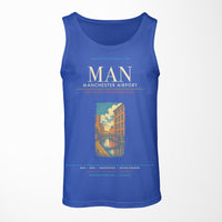 Thumbnail for Manchester Airport MAN Tank Top - Blue