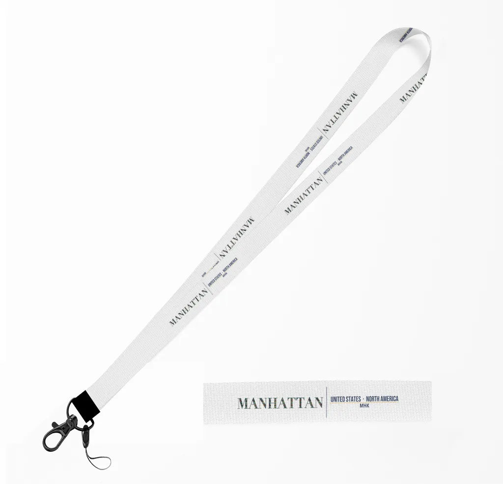 Manhattan City Series lanyard - white