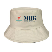 Thumbnail for Manhattan Regional Airport (MHK) summer hat - khaki