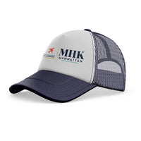 Thumbnail for Manhattan Regional Airport (MHK) trucker cap - dark blue
