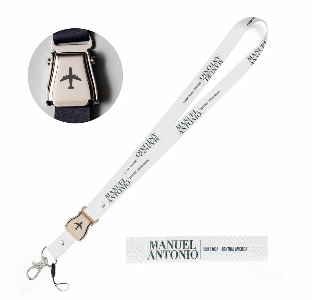 Manuel Antonio City Series seat belt lanyard - white