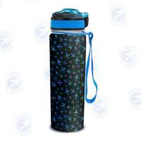 Thumbnail for Many Airplanes Black Designed Sports Kettles