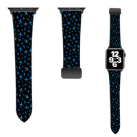 Thumbnail for Many Airplanes Black Designed Leather Apple Watch Straps