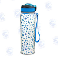 Thumbnail for Many Airplanes White Designed Sports Kettles