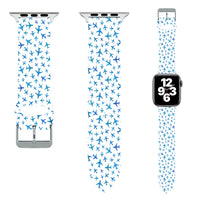 Thumbnail for Many Airplanes White Designed Soft Silicone Apple Watch Bands