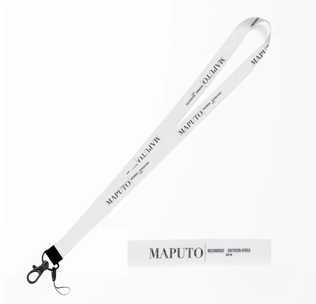 Maputo City Series lanyard - white