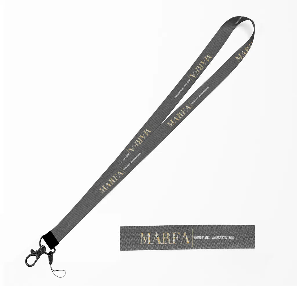 Marfa City Series lanyard - gray