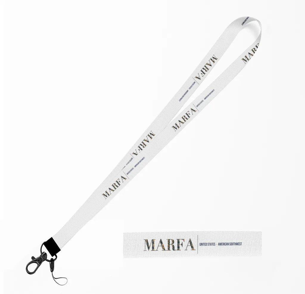 Marfa City Series lanyard - white