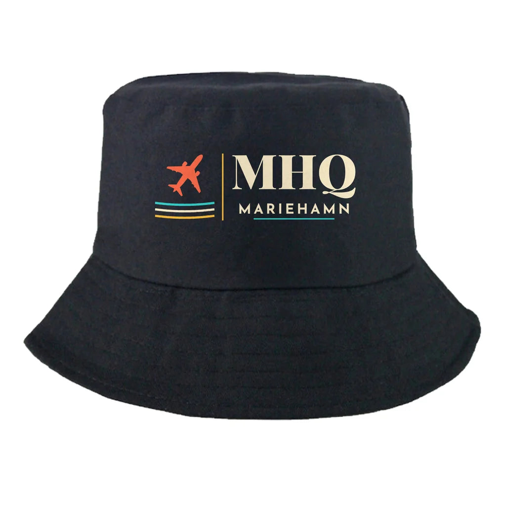 Mariehamn Airport (MHQ) summer hat - black