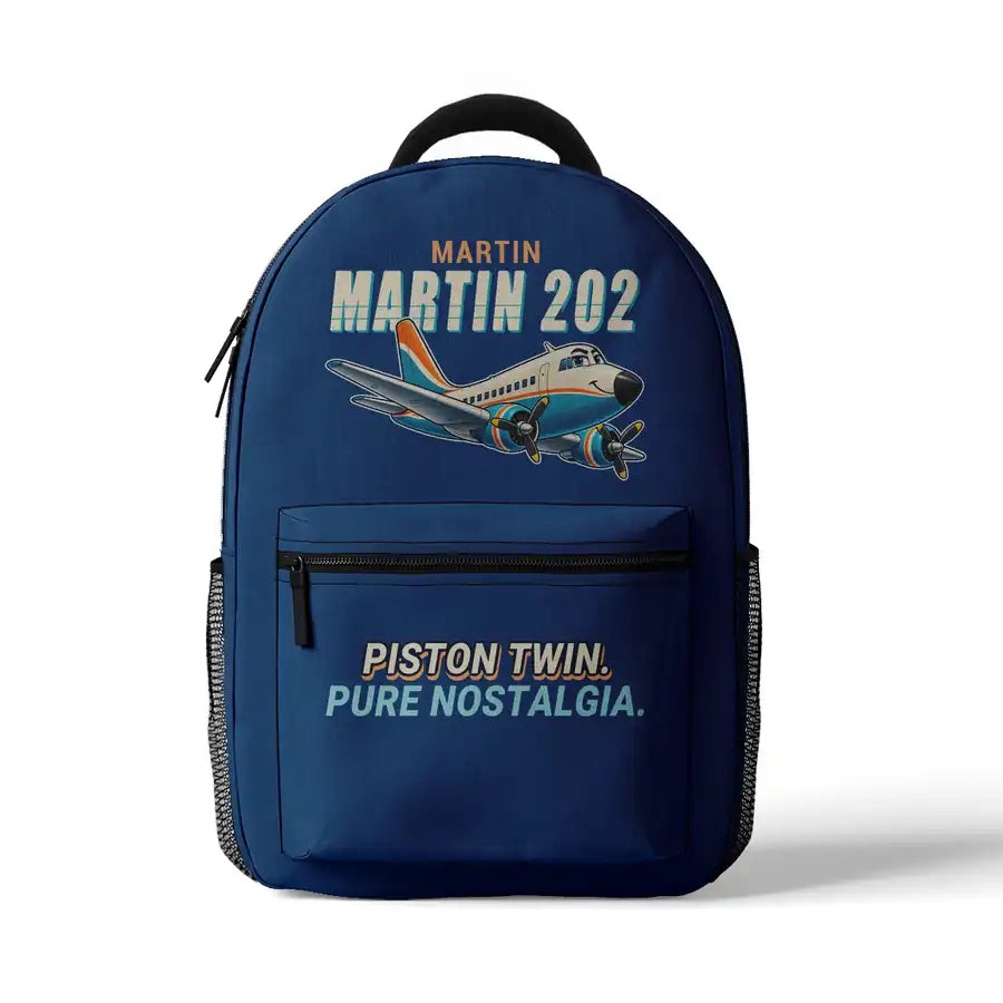 Martin 2-0-2A - 3D Backpack - Cartoon - Blue