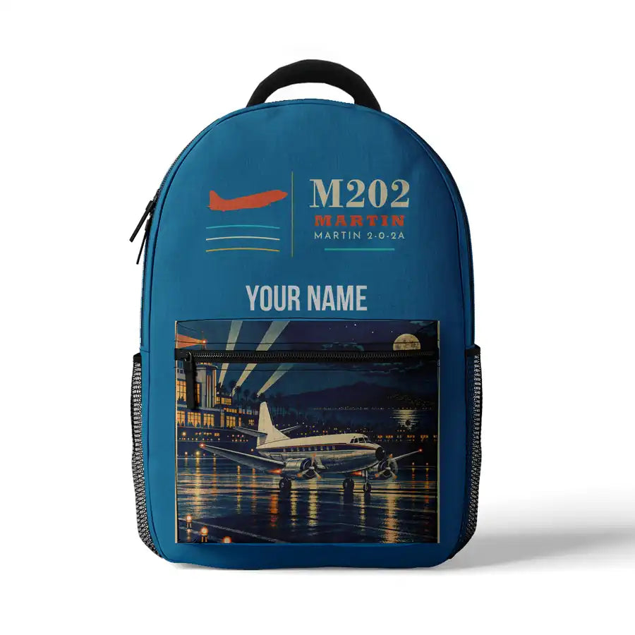 Martin 2-0-2A - 3D Backpack - Light Blue + Name