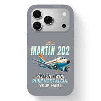 Thumbnail for Martin 2-0-2A - Cartoon + Name - MagSafe iPhone 17 Pro - Gray
