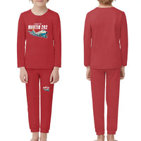 Thumbnail for Martin 2-0-2A - Children Pajamas - Cartoon Chest - Red