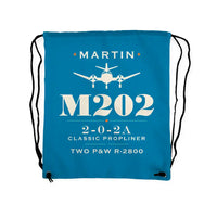 Thumbnail for Martin 2-0-2A - Drawstring Bag - Heritage - Light Blue