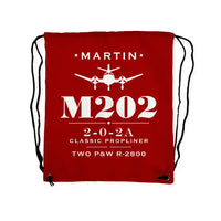 Thumbnail for Martin 2-0-2A - Drawstring Bag - Heritage - Red