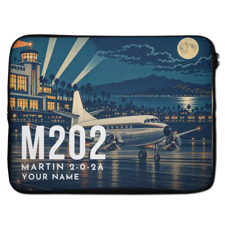 Martin 2-0-2A - Laptop Sleeve + Name