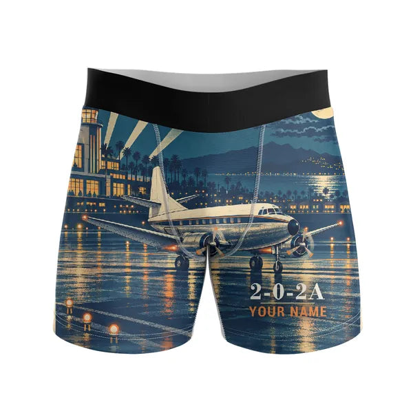 Martin 2-0-2A - Men Boxers - 3D + Name - Full Print