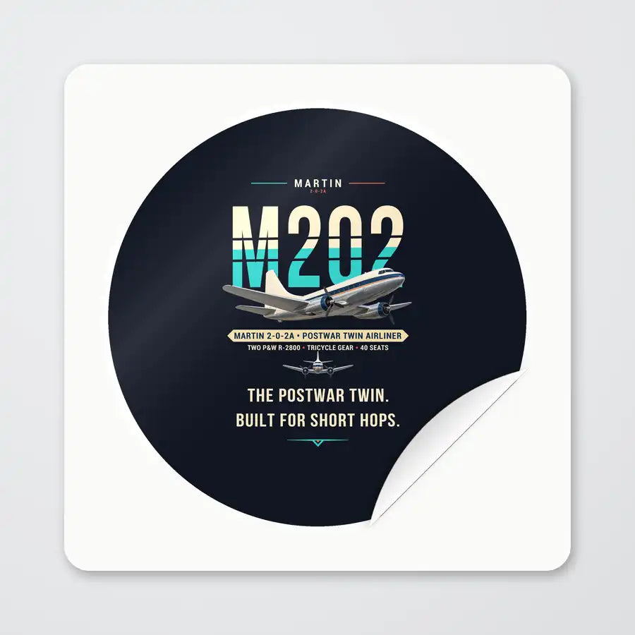 Martin 2-0-2A - Original - Circle Sticker - Peel