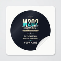 Thumbnail for Martin 2-0-2A - Original + Name - Circle Sticker - Peel