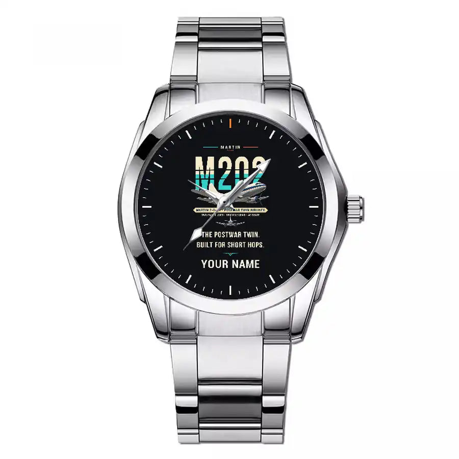 Martin 2-0-2A - Original + Name - Stainless Steel Band - For Men