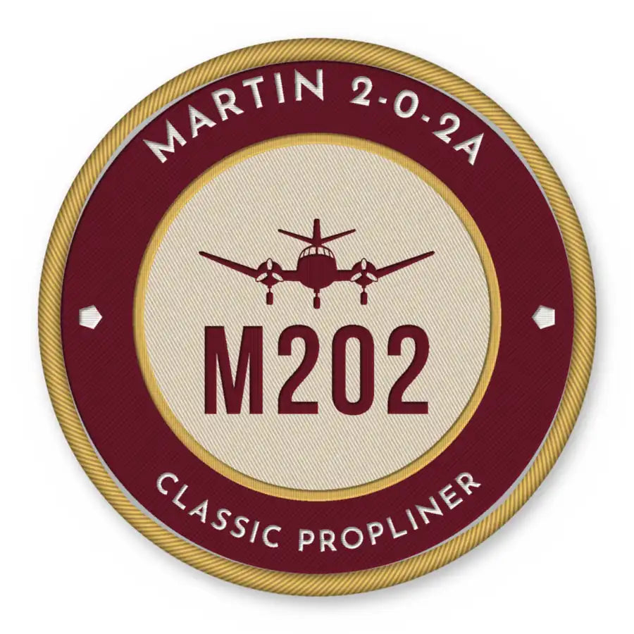 Martin 2-0-2A Patches - Circle - Burgundy Cream