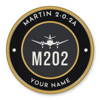 Thumbnail for Martin 2-0-2A Patches - Circle + Name - Black Gold