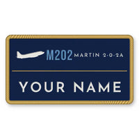 Thumbnail for Martin 2-0-2A Patches - Rectangle + Name - Navy Sky