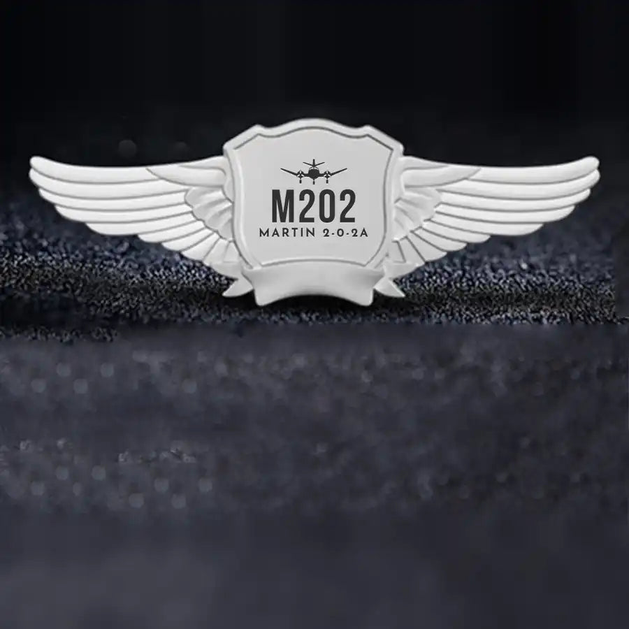 Martin 2-0-2A Pilot Wing Badge - Silver