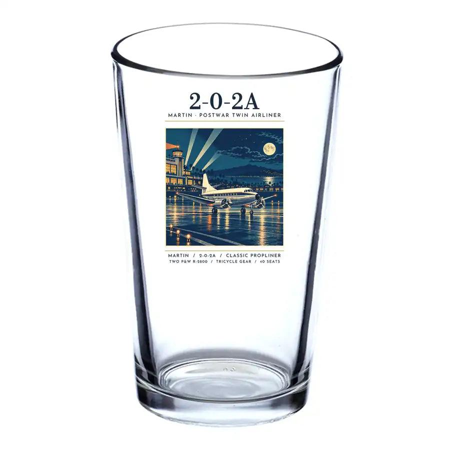 Martin 2-0-2A - Poster - Beer & Water Glass