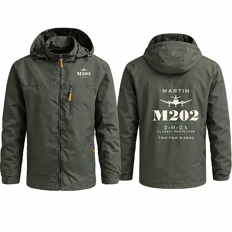 Martin 2-0-2A Stylish Jackets - Hooded Windbreaker - Heritage - Olive Green