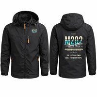 Thumbnail for Martin 2-0-2A Stylish Jackets - Hooded Windbreaker - Original - Black