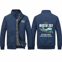 Thumbnail for Martin 2-0-2A Stylish Jackets - Stand Collar - Cartoon - Navy Blue
