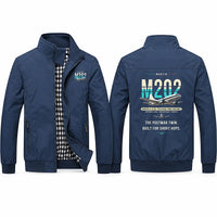 Thumbnail for Martin 2-0-2A Stylish Jackets - Stand Collar - Original - Navy Blue