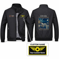 Thumbnail for Martin 2-0-2A Stylish Jackets - Stand Collar - Poster + Name - Black