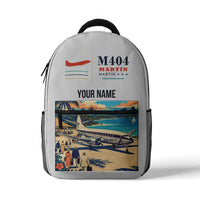 Thumbnail for Martin 4-0-4 - 3D Backpack - White + Name