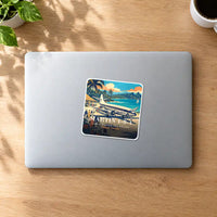 Thumbnail for Martin 4-0-4 - 3D + Name - Square Sticker - MacBook