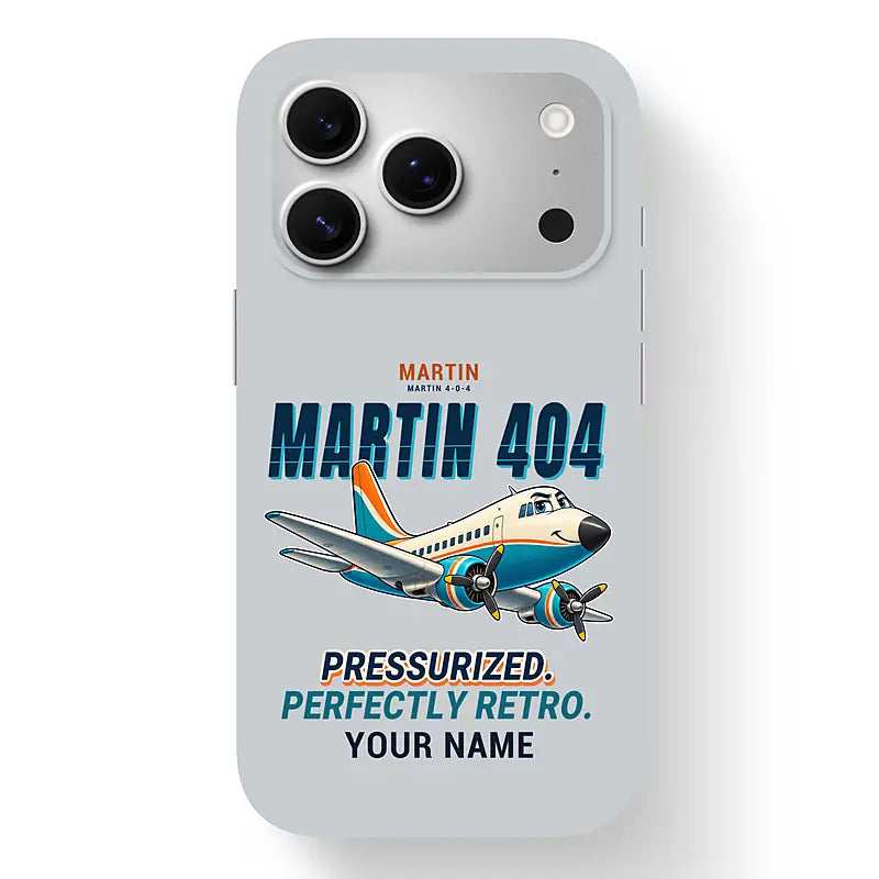 Martin 4-0-4 - Cartoon + Name - MagSafe iPhone 17 Pro - Light Gray