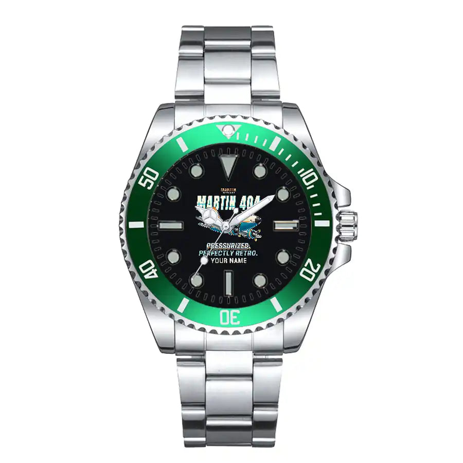 Martin 4-0-4 - Cartoon + Name - Premium Diver - Green