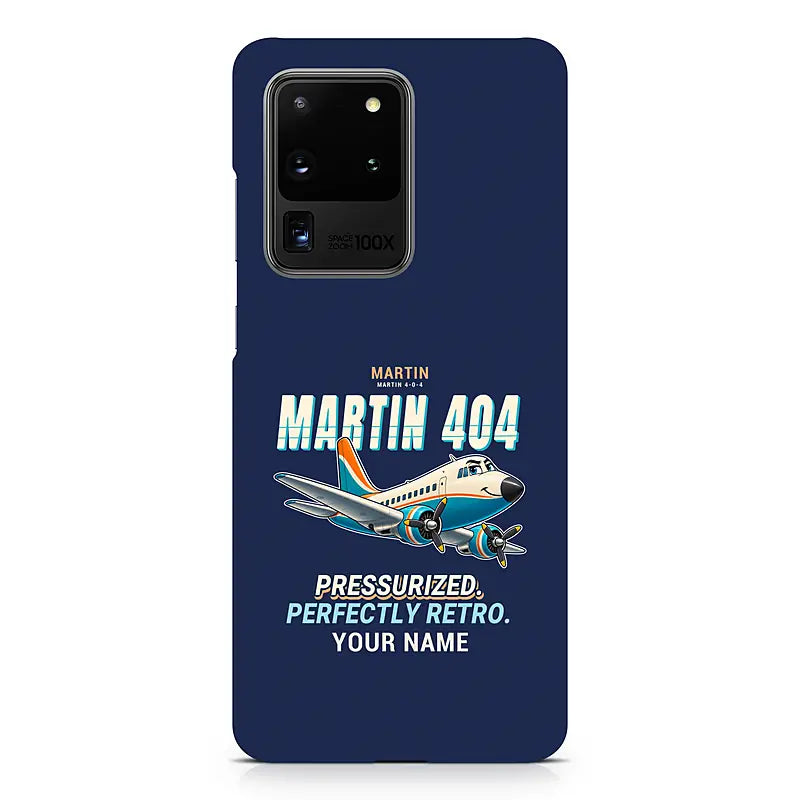 Martin 4-0-4 - Cartoon + Name - Samsung Case - Navy Blue