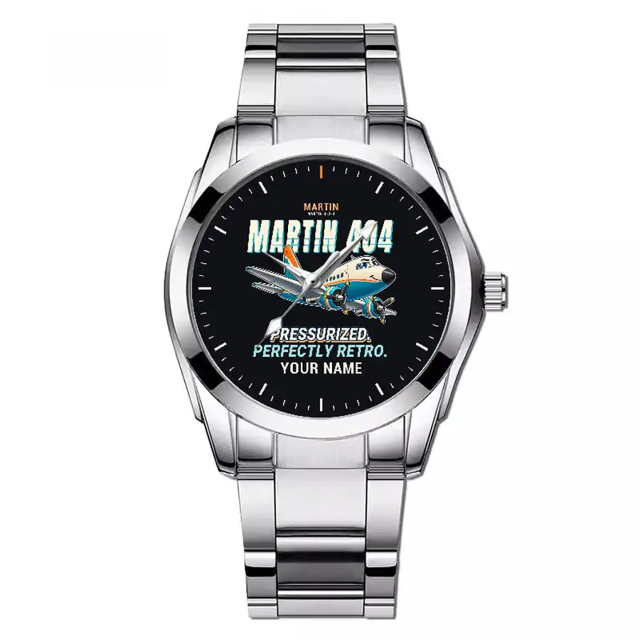Martin 4-0-4 - Cartoon + Name - Stainless Steel Band - For Men