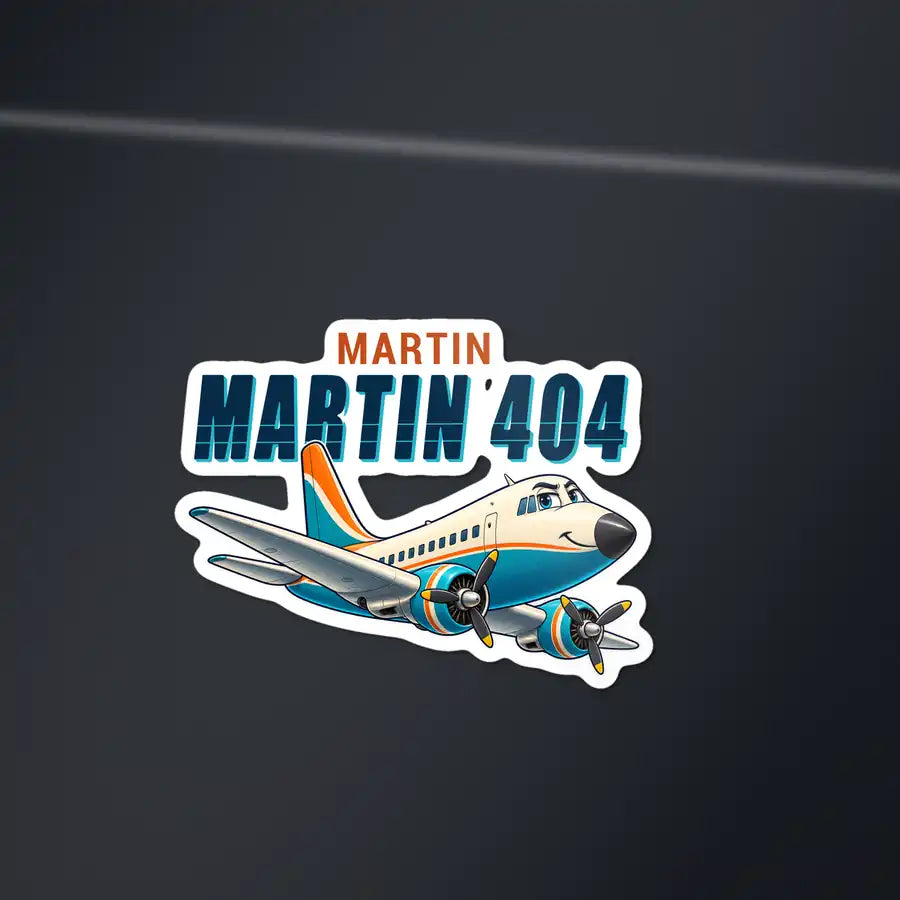 Martin 4-0-4 - Cartoon Die-Cut - Die-Cut - Dark Car
