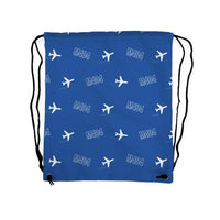 Thumbnail for Martin 4-0-4 - Drawstring Bag - 3D Pattern - Blue