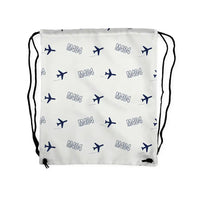 Thumbnail for Martin 4-0-4 - Drawstring Bag - 3D Pattern - White