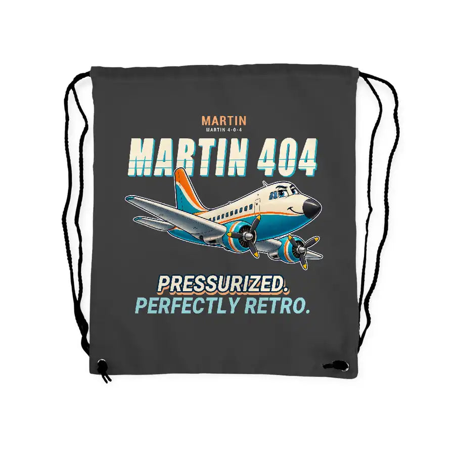 Martin 4-0-4 - Drawstring Bag - Cartoon - Gray
