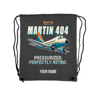 Thumbnail for Martin 4-0-4 - Drawstring Bag - Cartoon + Name - Gray