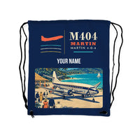 Thumbnail for Martin 4-0-4 - Drawstring Bag - Classic + Name - Dark Blue